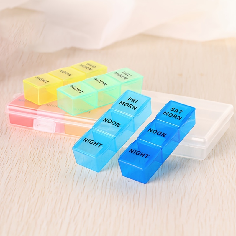 Colorful 21 Grids Detachable Mini Medicine Box